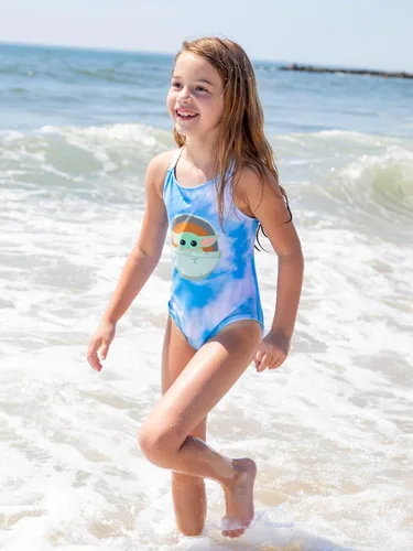 Vista 2 de STAR WARS The Child - Traje de baño de una pieza para niñas pequeñas y grandes