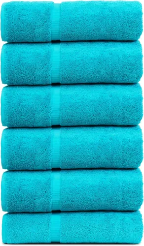 Vista 51 de Colección Luxury Hotel & Spa Altamente Absorbente, Secado Rápido 100% Algodón Turco 700 GSM, Toalla Eco Amigable, para Baño Borde Dobby Toalla