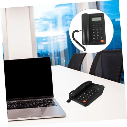 Vista 8 de Teléfono de escritorio Teléfono de oficina Botón fácil de usar Teléfono con cable reutilizable para una comunicación eficiente