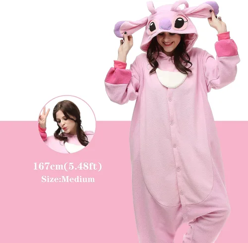 Vista 2 de NAITOKE Pijama de animal para adultos, disfraz de Halloween, cosplay