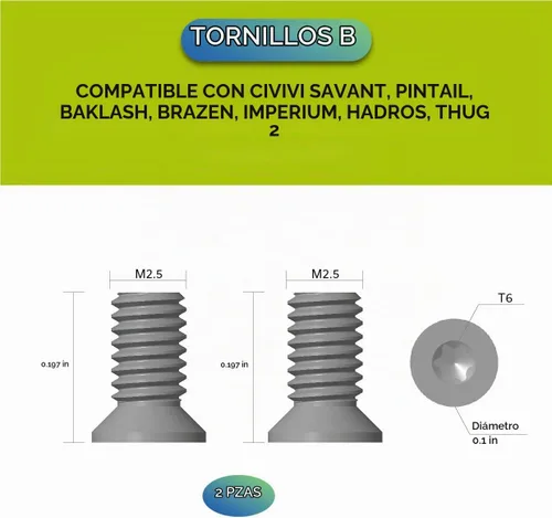 Vista 3 de CIVIVI Tornillos de bolsillo de acero inoxidable CA-12B (Negro)