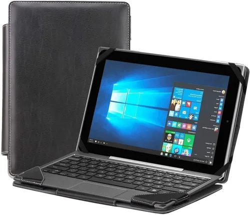 Vista 2 de Navitech Funda desmontable de cuero negro compatible con la tableta CHUWI Hi13 de 13.5 pulgadas 2 en 1