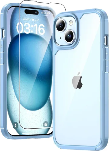Vista 105 de TAURI Funda para iPhone 17, antiamarilleamiento con protector de pantalla, protección de grado militar, a prueba de golpes, delgada para iPhone 17