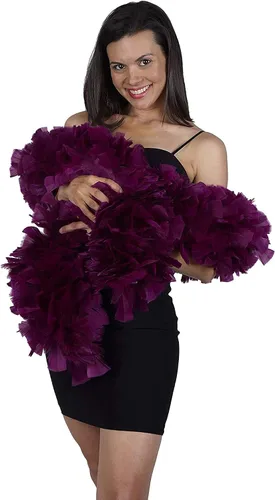 Vista 9 de ZUCKER Boas de plumas unisex para adultos o para mujer Negro