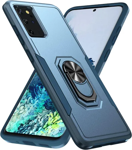 Vista 12 de Funda para Samsung Galaxy S20 Plus con soporte, anillo magnético de armadura, resistente funda protectora de grado militar a prueba de golpes