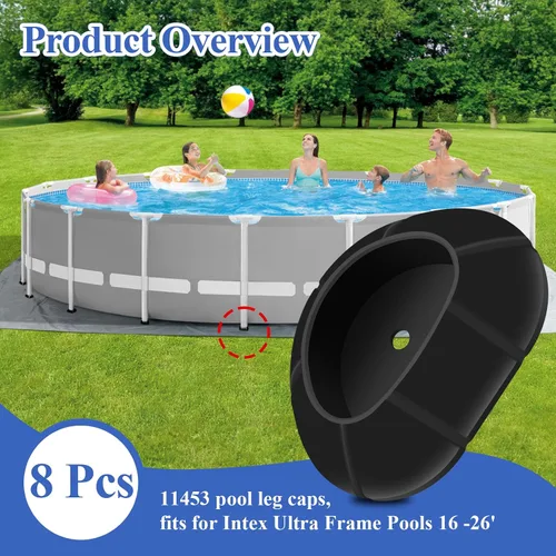 Vista 2 de 8 piezas 11453 de repuesto para tapas de patas de piscina