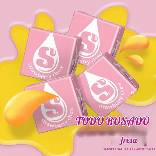 Vista 4 de Starburst - Caramelos masticables totalmente rosados, 1 libra, aproximadamente 90 caramelos de fresa, dulces a granel envueltos individualmente