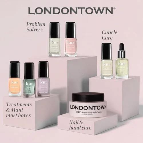 Vista 7 de LONDONTOWN kur Relleno de Líneas de Uñas - Suavizador - Fortalecedor - Relleno para Uñas Dañadas y Desiguales - Base Autonivelante y Fortificante