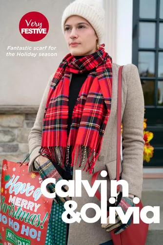 Vista 3 de CALVIN & OLIVIA Bufanda ligera y ultrasuave, regalo perfecto para las fiestas para hombres y mujeres