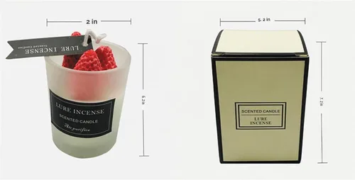 Vista 8 de Vela perfumada en forma de fresa, vela decorativa de aroma de 4.23 oz en tarro de cristal, 12 horas, vela de cera de soja hecha a mano para mesa