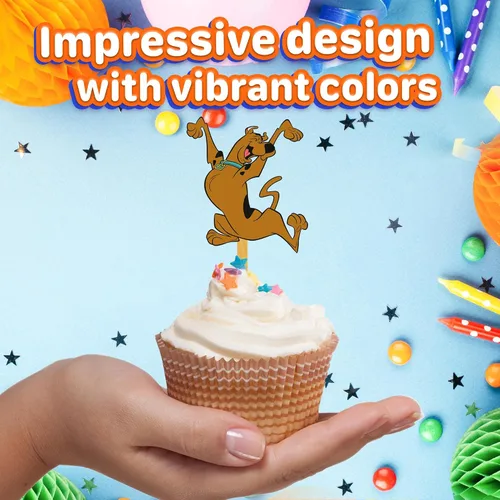 Vista 4 de 24 adornos misteriosos para cupcakes para perros – Selecciones fuertes para decoración de cumpleaños de niños