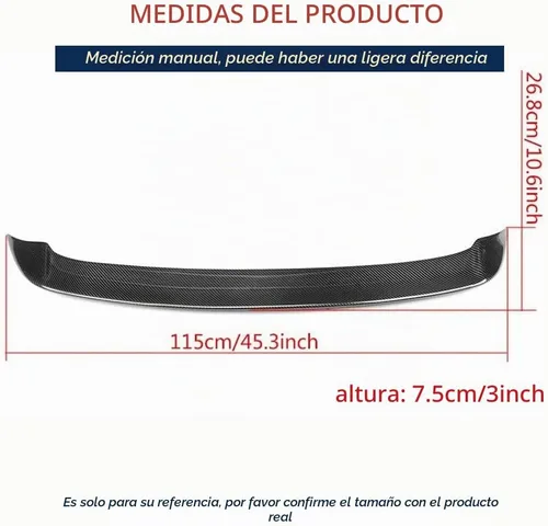 Vista 5 de Alerón de techo de fibra de carbono real para Volkswagen VW Golf 6 GTI y R