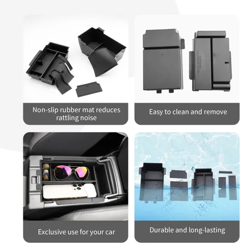 Vista 6 de CDEFG Bandeja organizadora de consola central Crosstrek 2024 2025 2026 para Subaru Crosstrek Hybrid Impreza 2024 2025 2026, accesorios para consola