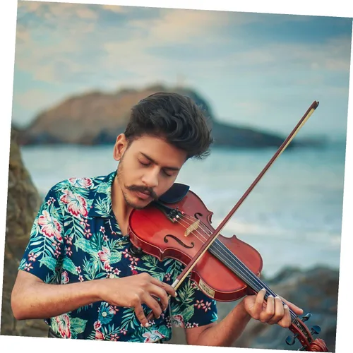 Vista 5 de Accesorio de instrumento musical de violín de sándalo rojo para principiantes y jóvenes jugadores, regalo para amantes de la música