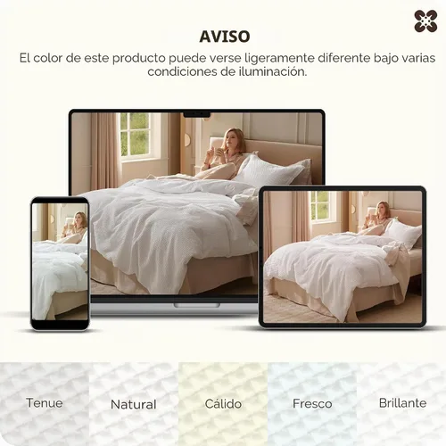 Vista 8 de Bedsure PureWoven - Juego de funda de edredón 100% algodón, 2 piezas