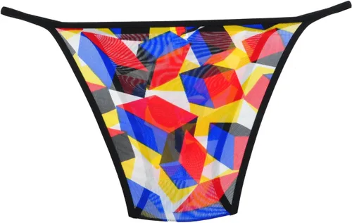 Vista 2 de JAXU Men's Cylinder Yarn Bikini Pouch Rope Mini Briefs Underwear Micro Pants