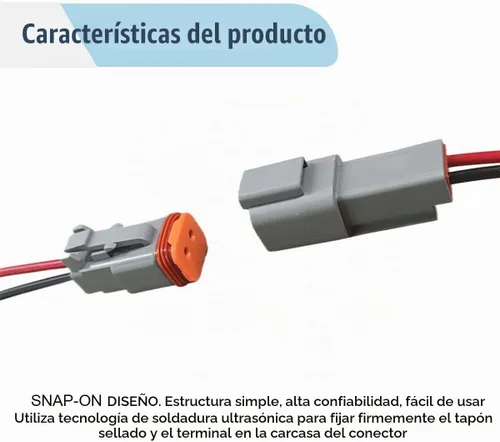 Vista 3 de KITUREK Conector eléctrico del coche de Deutsch de 5 pares de 2 pines, macho y hembra