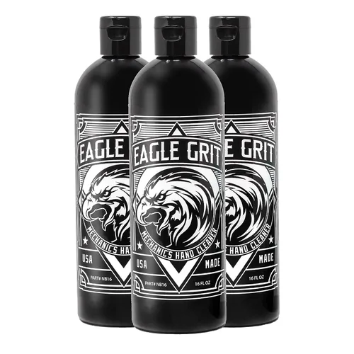 Vista 7 de Eagle Grit - Limpiador de manos industrial resistente, jabón mecánico fabricado en Estados Unidos, desengrasante de manos a base de sílice, sin