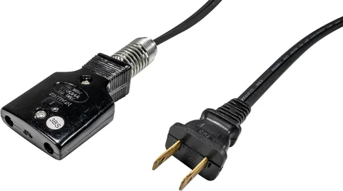 Vista 5 de Southwire Cable para electrodomésticos con mini enchufe ranurado, construido para electrodomésticos de calor de cocina, vinilo resistente a la Negro