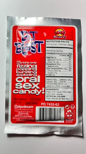 Vista 2 de Pipedream Products Bj Blast - Caramelos de sexo oral sabor cereza paquete de 3