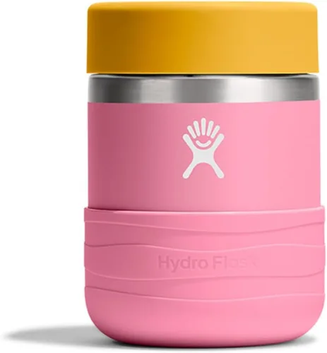 Vista 7 de Hydro Flask Recipiente de alimentos aislado – Contenedor de aperitivos para niños y lonchera – Tarro de comida de 12 onzas en color morado anémona