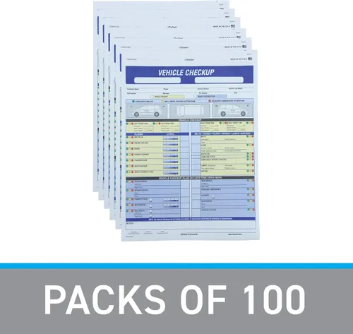Vista 6 de SSWBasics Formulario de inspección de vehículos de 17/27 puntos, 8 1/2 pulgadas de alto x 11 pulgadas de ancho, paquete de 100