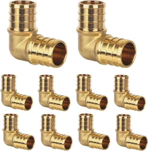 Vista 12 de Acoplamiento Pex de 1/2", Accesorios Pex, Accesorios de Engaste de Latón de Alta Resistencia para Tubos PEX con Construcción Resistente a Fugas