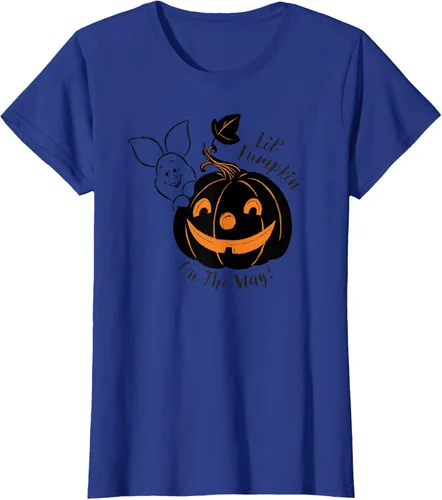 Vista 38 de Disney Camiseta de Halloween Winnie the Pooh Lil' Pumpkin on the Way, Blanco, S