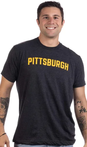 Vista 7 de Pittsburgh Camiseta clásica de estilo retro Pennsylvania PA City Pride para hombres y mujeres