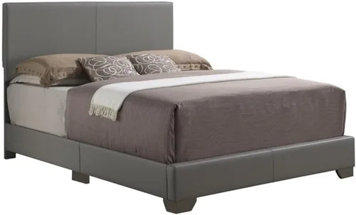 Vista 8 de Glory Furniture Aaron - Cama matrimonial tapizada de piel sintética en color verde manzana