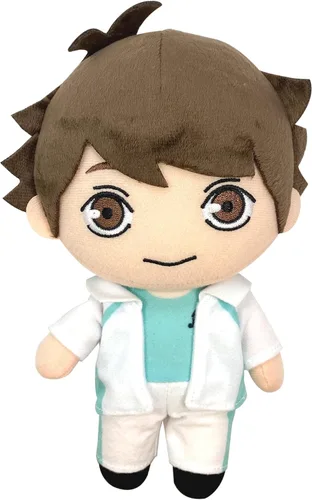 Vista 3 de Great Eastern Entertainment Haikyu - Oikawa Aoba (Chaqueta Johsai) Peluche en Pose Sentado 7" de Alto