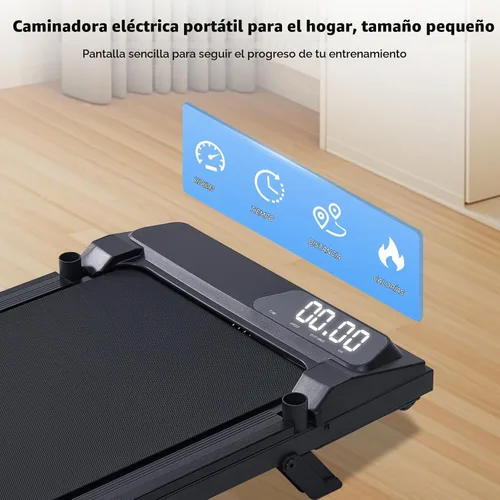 Vista 3 de Caminadora portátil con mango inclinado para el hogar
