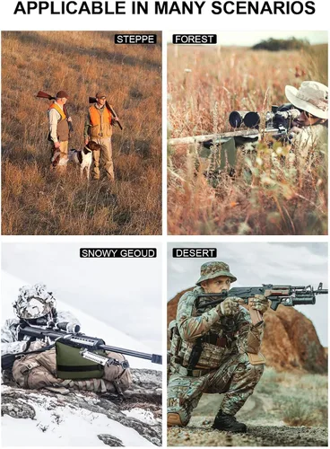 Vista 8 de Twod Bolsas de Descanso para Tiro Exterior - Apoyo de Banco para Deportes de Tiro con Soportes de Sacos de Arena Delantero y Trasero para Tiro