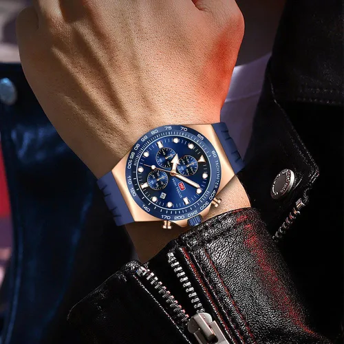 Vista 2 de AIMES Watch for Men Sport Military Waterproof Chronograph Mens Watches Analog Quartz Big Face Classic Stylish Fashion Casual Designer Business Work