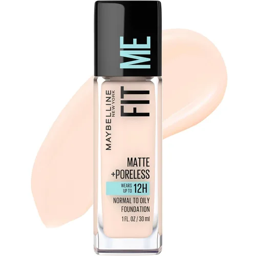 Vista 16 de Maybelline New York Fit Me Matte + Poreless Base Líquida, Formato de Bolsa, 220 Natural Beige, 1.3 onzas 220 Beige natural
