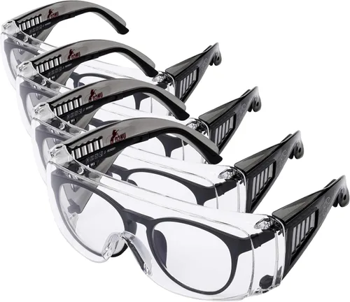 Vista 25 de UNCO - Gafas de seguridad sobre gafas, gafas protectoras, antiniebla, para trabajo, gafas de seguridad sobre gafas