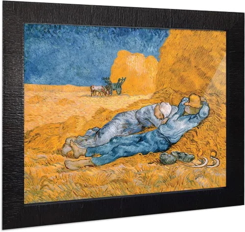 Vista 53 de Vincent Van Gogh - Arte de pared enmarcado con diseño de flores de almendra, maravilloso para exhibir en la cocina, el baño o la decoración
