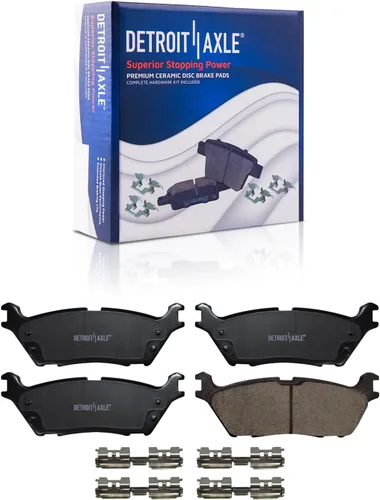 Vista 10 de Detroit Axle - Kit de freno delantero de 4 piezas para Dodge Caravan Plymouth Voyager 1991-1995 1991-1993 Grand Voyager, rotores de freno de disco