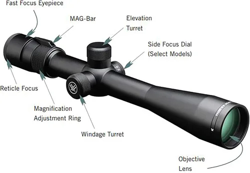 Vista 5 de Vortex Optics Viper Ajuste de Paralaje Segundo Plano Focal Miras Telescópicas