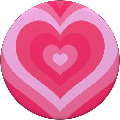 Vista 3 de Lindo rosa latte amor café corazón patrón elegante femenino PopSockets estándar PopGrip
