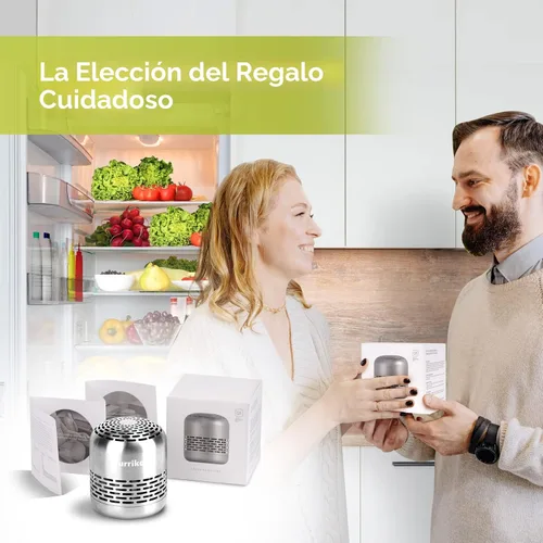 Vista 6 de Purriko Desodorizador para refrigerador, dura hasta 10 años, eliminador de olores de refrigerador, desodorante de refrigerador, más eficaz que