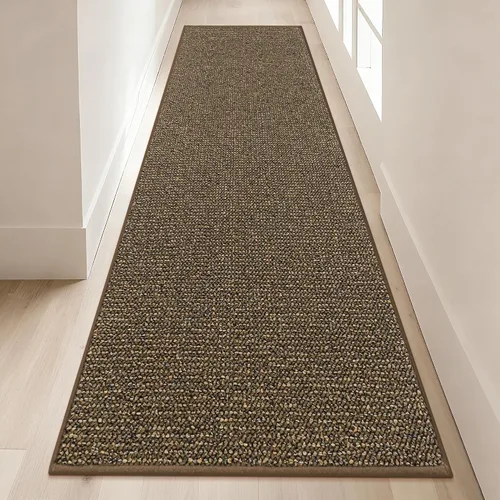 Vista 47 de BEQHAUSE Alfombra de Entrada de 20"x32" Tapete Interior para Puerta Antideslizante Lavable, Alfombras de Pasillo Absorbentes y Resistentes a Manchas