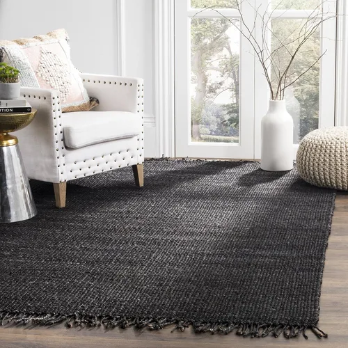 Vista 31 de SAFAVIEH Natural Fiber Collection - Alfombra decorativa de 2 x 3 pies, color verde, hecho a mano con flecos de yute tejido, ideal para zonas de alto