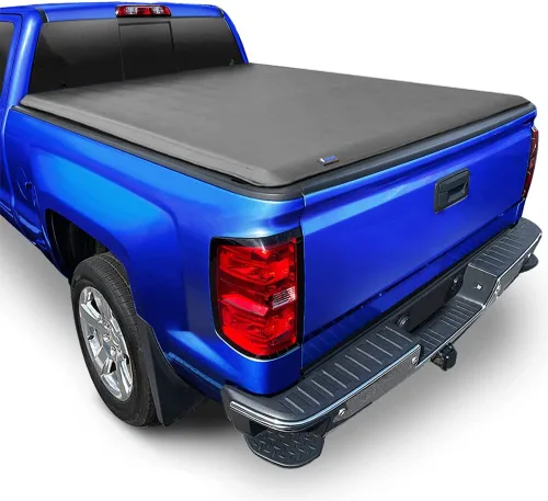 Vista 18 de Tyger Auto T3 - Funda de tonneau de triple pliegue suave para cama de camioneta, compatible con Chevy Silverado 2014-2018 / GMC Sierra 1500