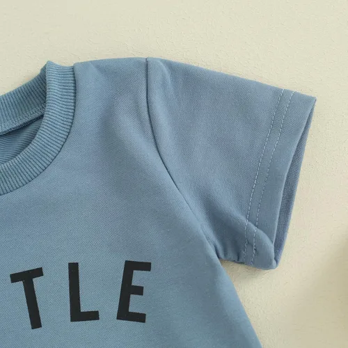 Vista 26 de Conjunto de camiseta de manga corta para bebé niño y niña, camiseta de manga corta, pantalones cortos casuales, ropa para recién nacidos, 6, 12, 18