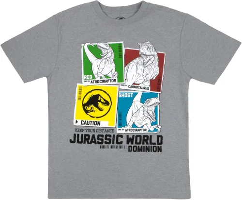 Vista 4 de Jurassic World Dominion - Conjunto de 2 sudaderas con capucha y camiseta para niños, paquete de 2