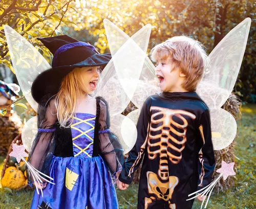 Vista 4 de Fairy Wings, Fairy Costume for Women, Butterfly Wings for Adults Kids, Halloween Costume Angel Wings Dress Up Party Favor