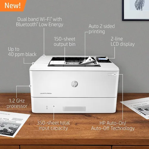 Vista 2 de HP - Laserjet Pro M404dn - Impresora láser monocromática con Ethernet integrado e impresión de doble cara, Negro talla única