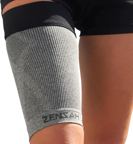 Vista 8 de Zensah Thigh Compression Sleeve - Support for Pulled Hamstring, Quad Strain, Groin Compression Wrap for Men and Women