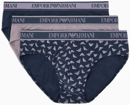 Vista 6 de Emporio Armani calzoncillos de algodón, 3 unidades, para hombre Negro/Blanco/Rojo